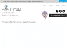 Tablet Screenshot of momentumsp.com.au